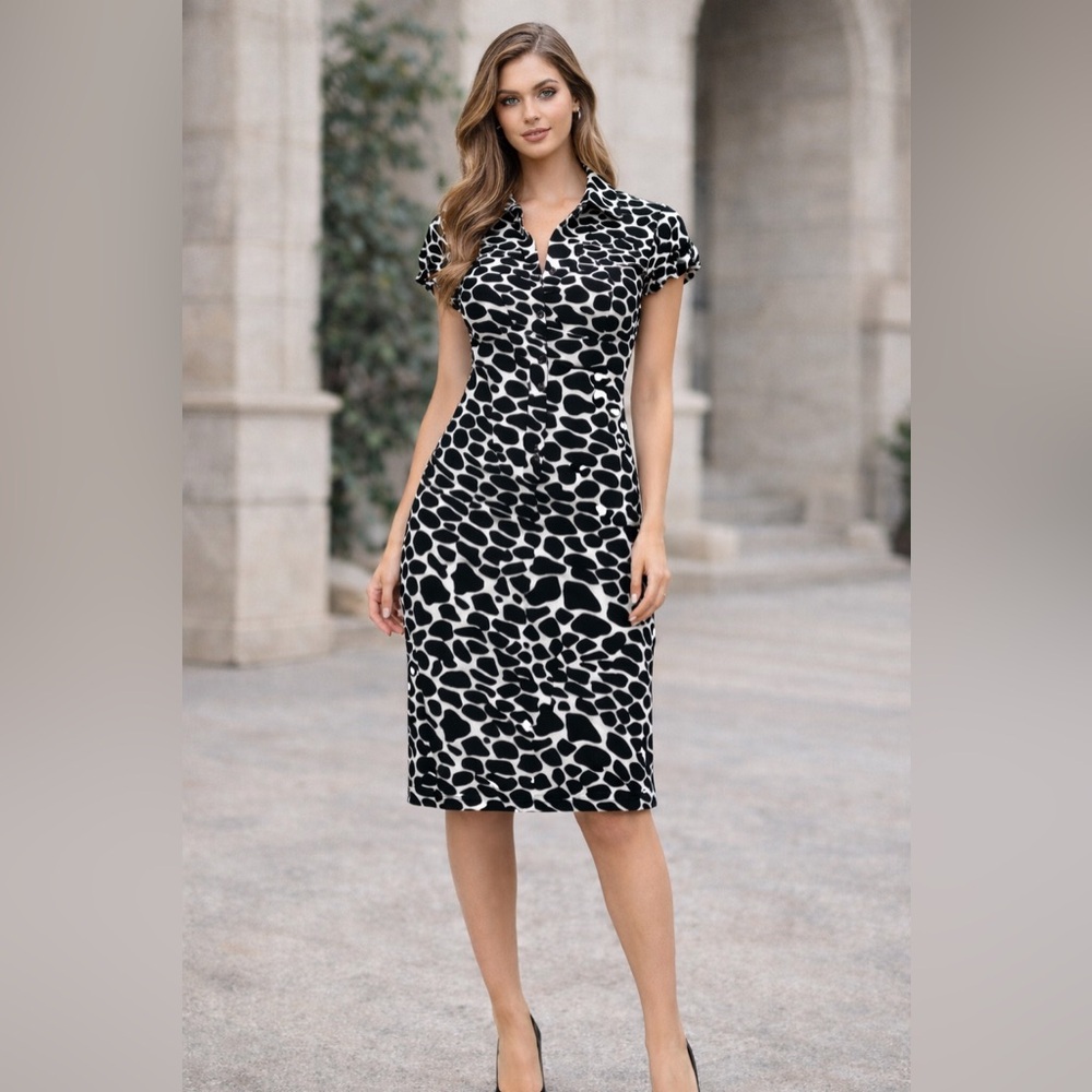 INTERMISSION Black and white pattern dress